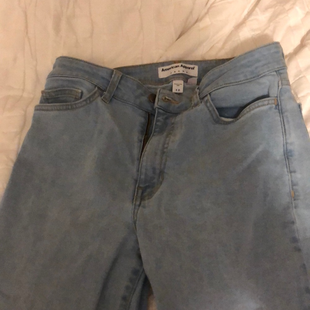 American apparel mom jeans size 30